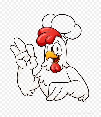 Chicken meat Buffalo wing Chef - Free cartoon chicken to pull material 