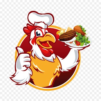 Chicken meat Chef Cartoon - Chinese New Year of the Rooster Food Posters 