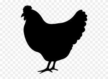 Chicken Meat Silhouette Clip Art - Chicken Silhouette Png