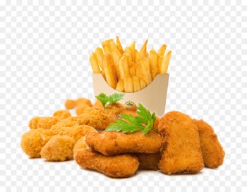 Chicken nugget French fries Chicken fingers Pizza Fried chicken - french fries 