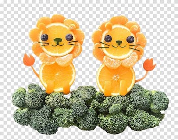 Chicken nugget Fruit Food Broccoli Vegetable, Oranges and broccoli transparent background PNG clipart