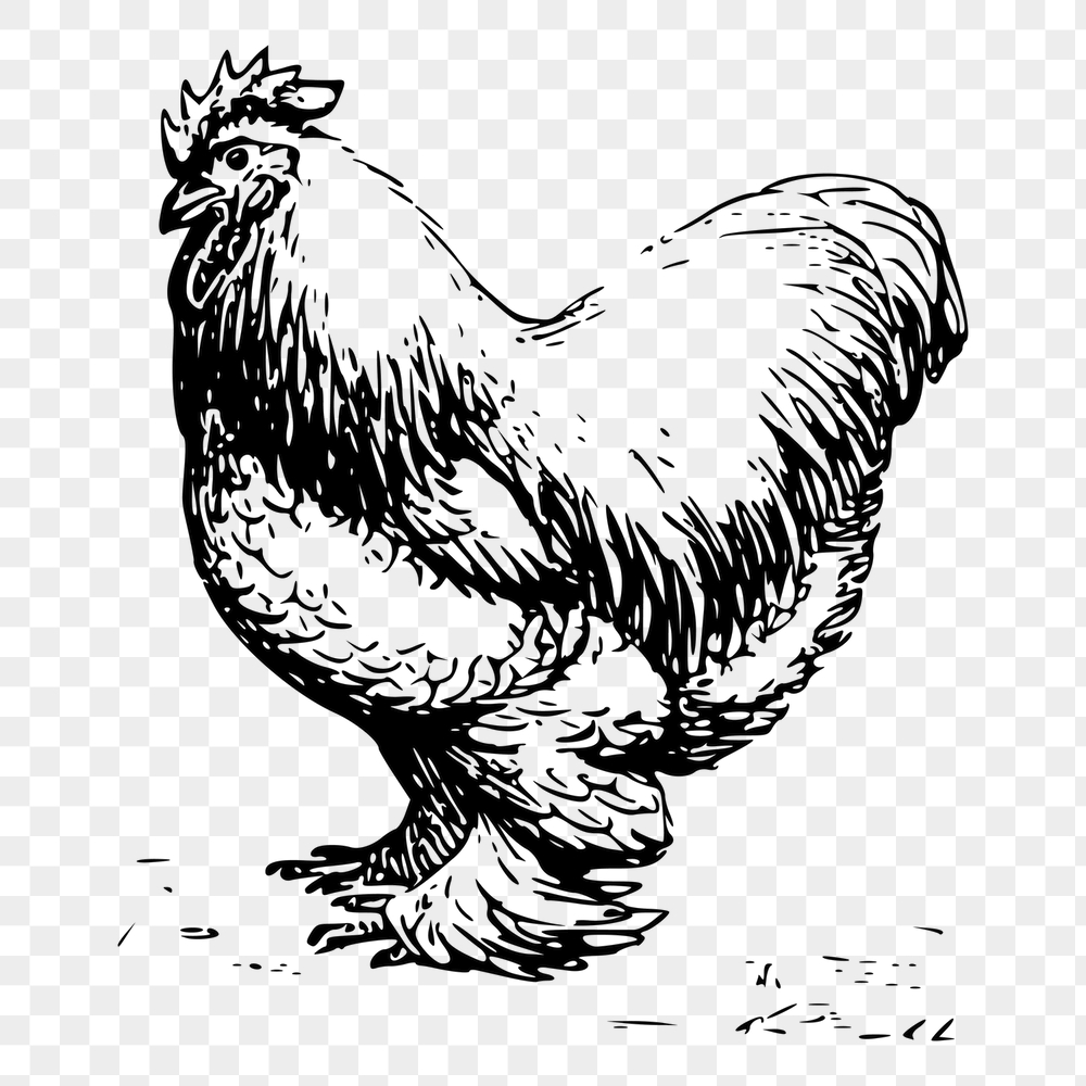Chicken png sticker, vintage farm | Free PNG - rawpixel