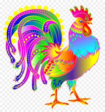 Chicken Rooster Chinese zodiac Illustration - Color chicken 