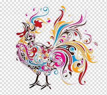 Chicken Windows Metafile , Colorful big cock transparent background PNG clipart