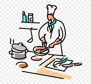 Chief Clipart Line Cook - Chef Preparing Food