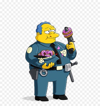 Chief Wiggum Barney Gumble Nelson Muntz Homer Simpson Grampa Simpson - the simpsons movie 