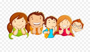 Child Border Crossing Card Illustration - School children 
