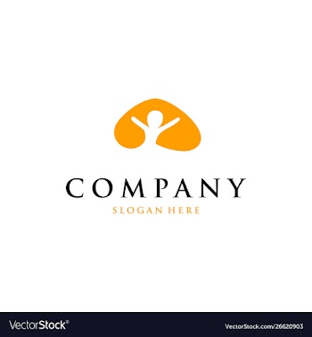 Child care logo design vector image