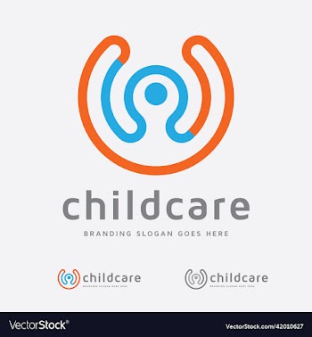 child care logo template