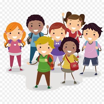 Child Cartoon Illustration - Vector school children 