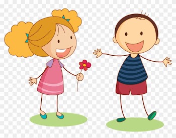 Child Clip Art - Cartoon Girl And Boy Png