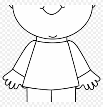 Child Clipart Black And White Black And White Happy - Black And White People Clipart