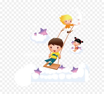 Child Euclidean vector Illustration - Play the kids at night 
