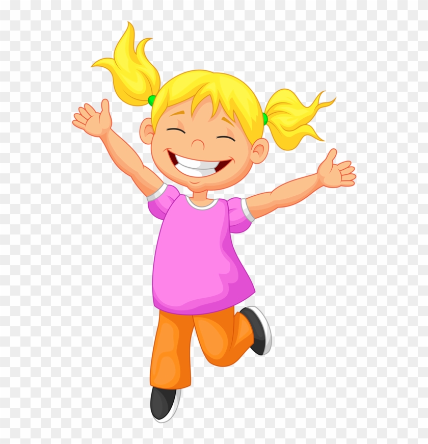 Child Free Content Clip Art - Happy Children Cartoon