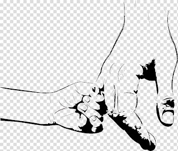 Child hand holding adult hand illustration, Fathers Day Mothers Day Childrens Day, Big hands holding little hands painted transparent background PNG clipart