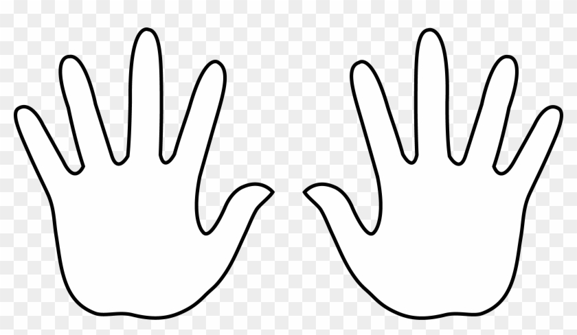 Child Hands Clipart - Hand Outlines