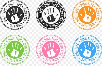 Child Illustration - Vector illustration child handprint stamps 