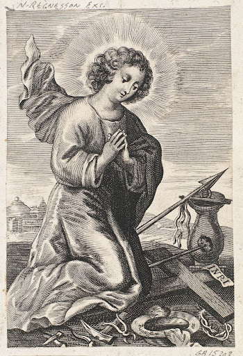 Child Jesus kneeling before the passion | Free Photo - rawpixel