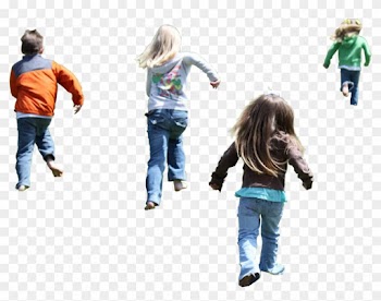 Child Jumping Silhouette For Kids - People Kids Png