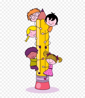 Child Pencil Clip art - Children holding a pencil vector 