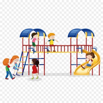 Child Play Royalty-free Illustration - Happy children playing slide slides 