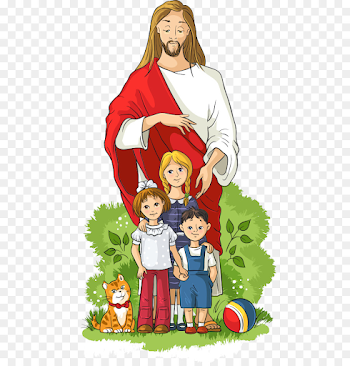 Child Royalty-free Illustration - Vector Children and Jesus png ...