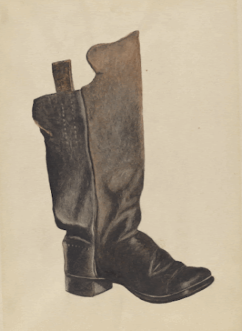 Child's Boot (ca. 1937) by Earl | Free Photo - rawpixel