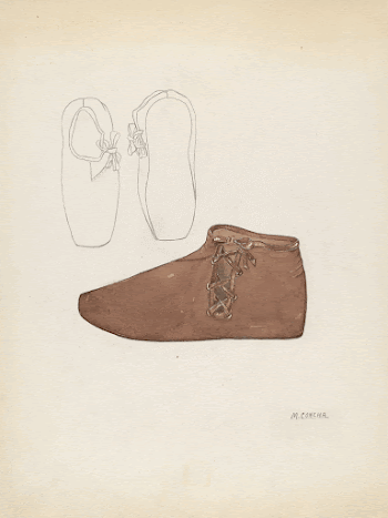 Child's Shoe (ca.1936) by Margaret | Free Photo - rawpixel