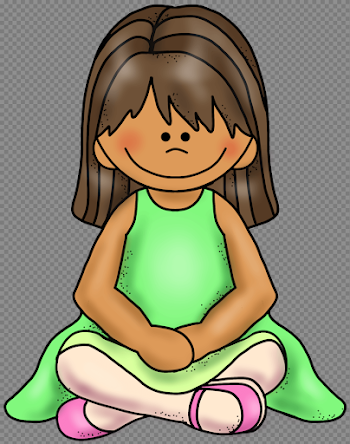 Child sitting criss cross clipart transparent stock - RR collections