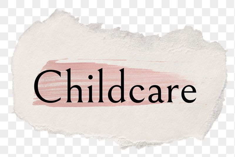 Childcare png ripped paper word | Free PNG - rawpixel