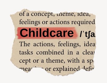 Childcare ripped dictionary, editable word | Free PSD - rawpixel