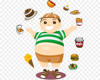 Childhood obesity Overweight Disease - Kids love to eat snacks 