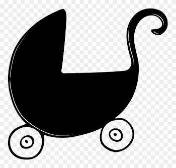 Children's Push Chair Perambulator Baby Buggy - Baby Bassinet Clip Art