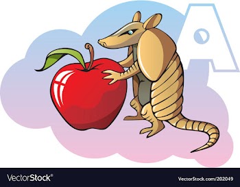 Children alphabet letter a vector image