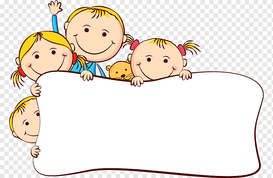 children behind white blanket illustration, Child, Cute cartoon kids frame, frame, mammal, golden Frame png