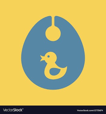 Children bib vector image