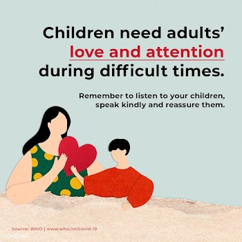 Children need adults' love and attention during COVID-19 social te.. | Free  illustration - 2322673