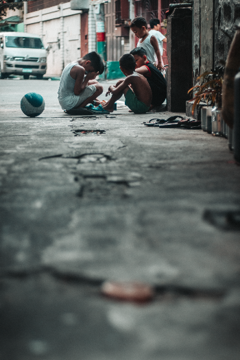 Children Playing on Street