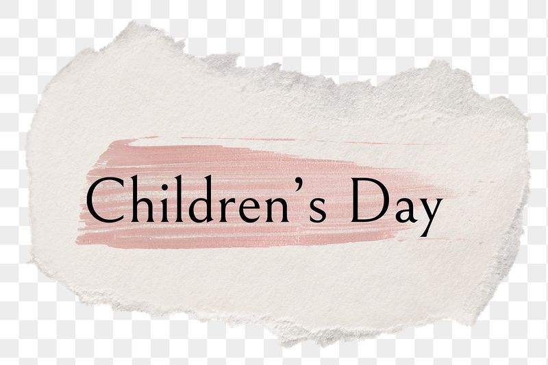 Children's day png ripped paper | Free PNG - rawpixel