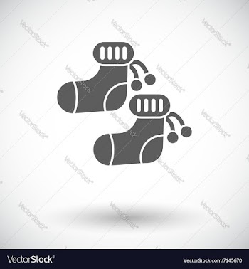  					Children socks vector image														