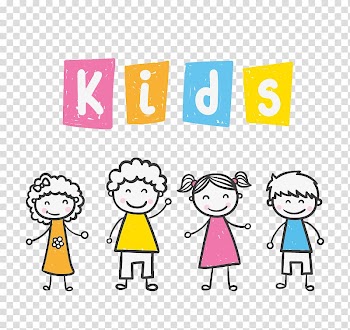 Children standing side-by-side , Child, Color stick figure kids transparent background PNG clipart