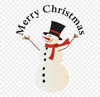 Children Will Be Going Swimming As Usual - Merry Christmas Clip Art Snowman