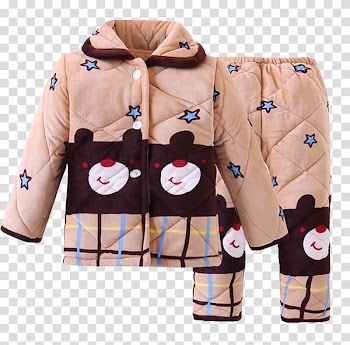 Childrens clothing Pajamas Flannel Taobao, Autumn and winter children's pajamas transparent background PNG clipart