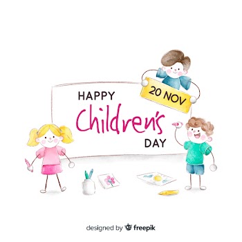Childrens day concept in watercolor Free Vector