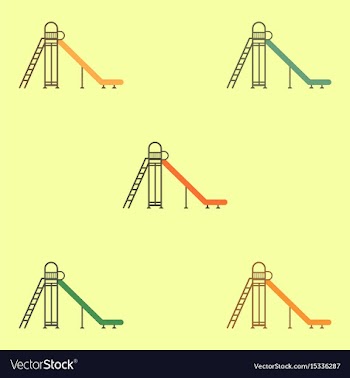 Childrens slide set vector image