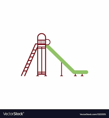 Childrens slide vector image
