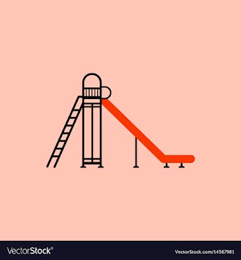 Childrens slide vector image