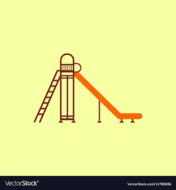Childrens slide vector image