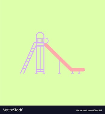 Childrens slide vector image