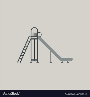 Childrens slide vector image